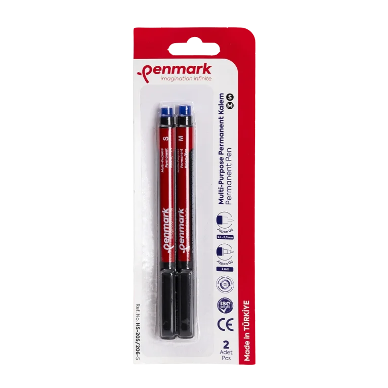 Multi Purpose Permanent Kalem Vakumlu Blister HS-205-206-S-Penmark