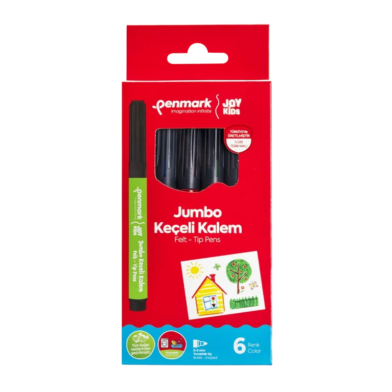 Jumbo Keçeli Kalem HS-706-6'lı Kutu-Penmark
